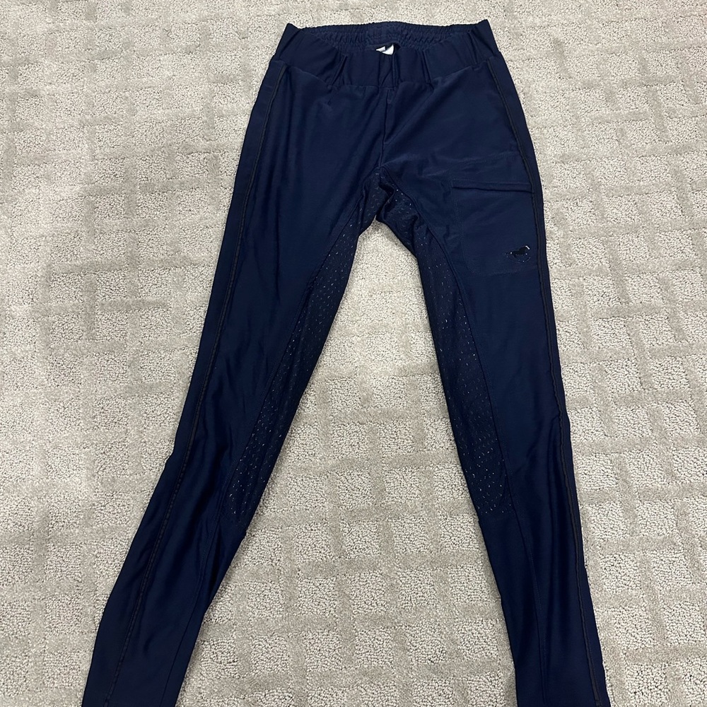 Smartpak Navy Piper Leggings Sz Med
